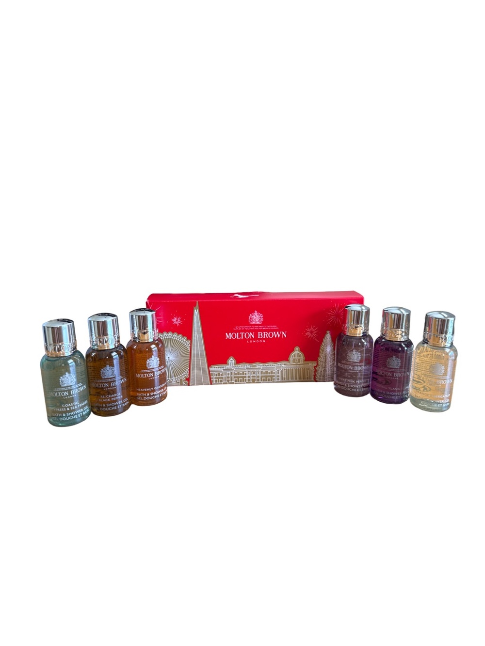 MOLTON BROWN LONDON 👑 6-pc Travel Bath & Shower Gel Gift Set